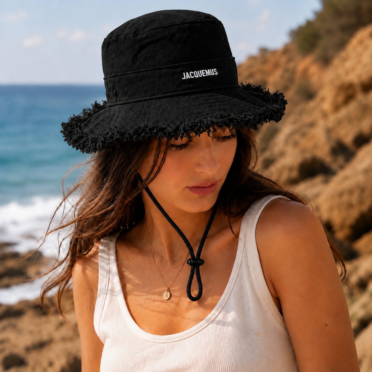 Frayed Edge Bucket Hat