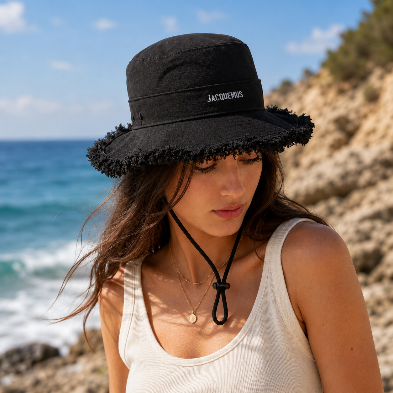 Frayed Edge Bucket Hat