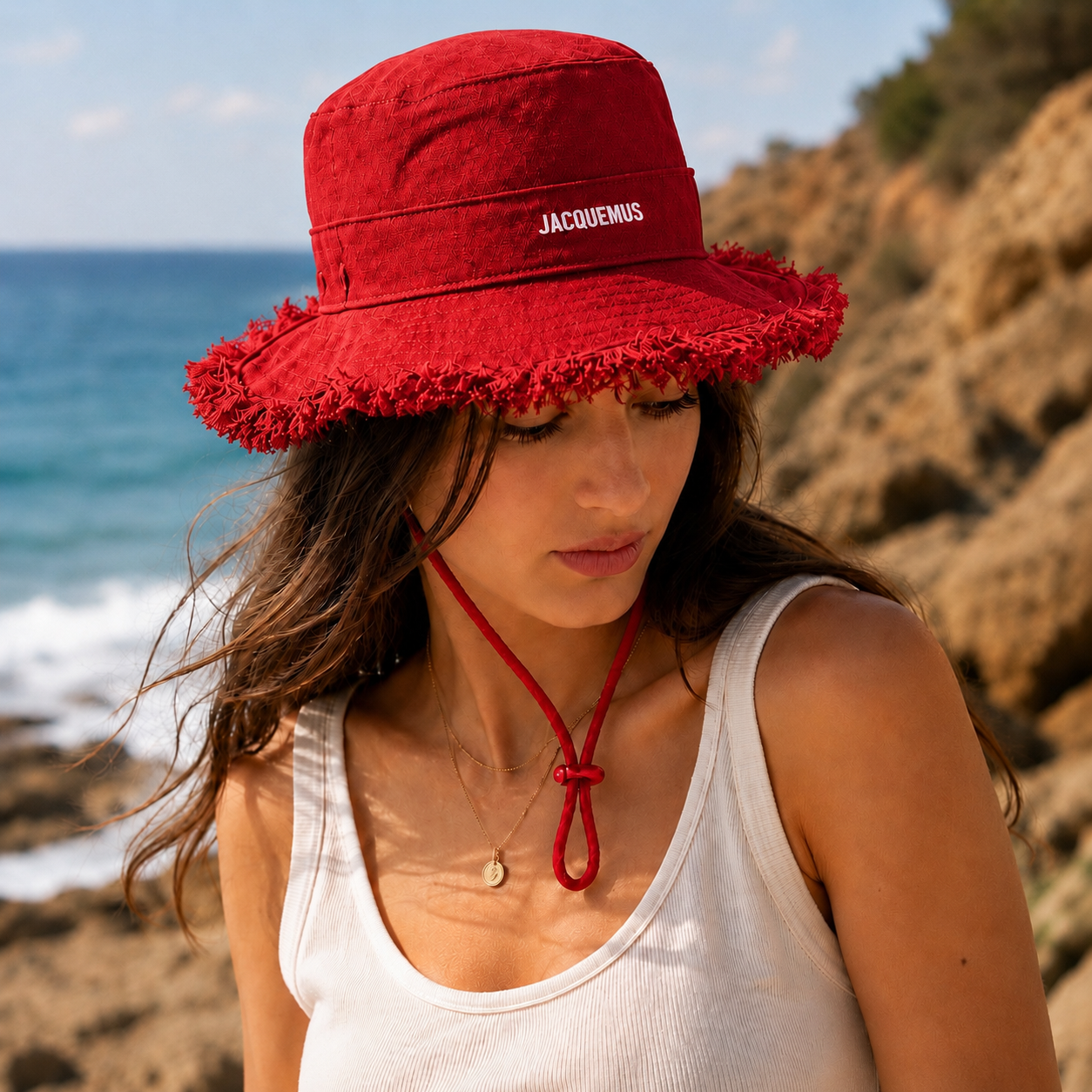 Frayed Edge Bucket Hat