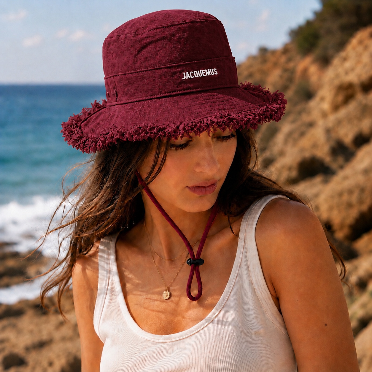 Frayed Edge Bucket Hat